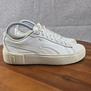 PUMA Sneaker‎ Trainers White Leather 381447-01 Womens UK 5 Size 7